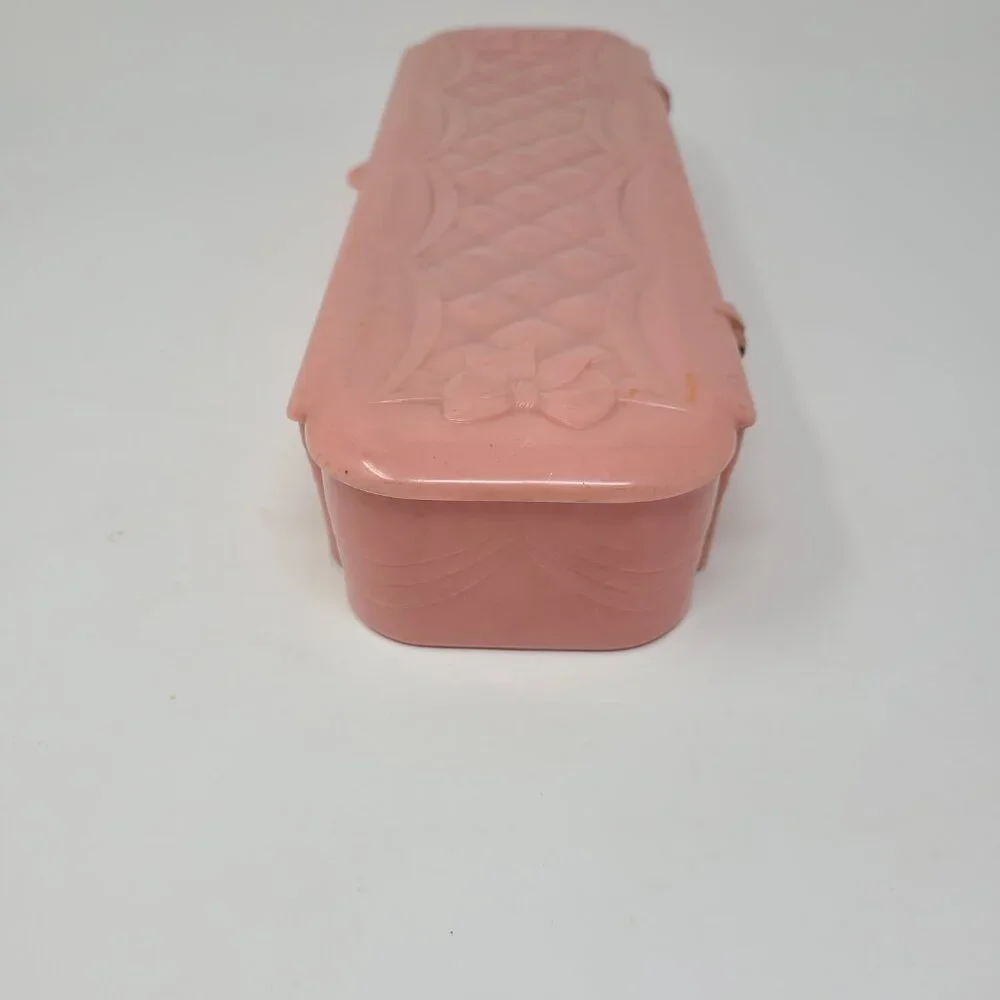 Stor-Aid Vintage Pink Lingerie Storage Container 13x4x2